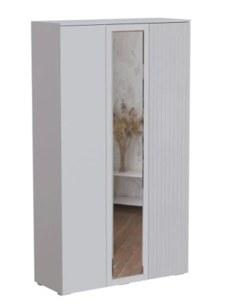 Шкаф трехстворчатый Ливерпуль, белый /белый глянец 