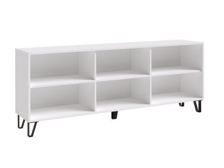 Тумба ТВ Ливерпуль, белый/белый глянец 